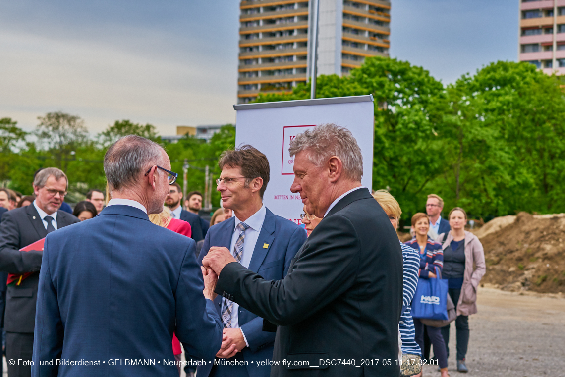 11. Mai 2017 - Grundsteinlegung für die LOGE und dem Kulturquadrat in Neuperlach